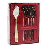 FnS Dorian 6 Pcs 24 Karat Gold Plated Dinner Spoon